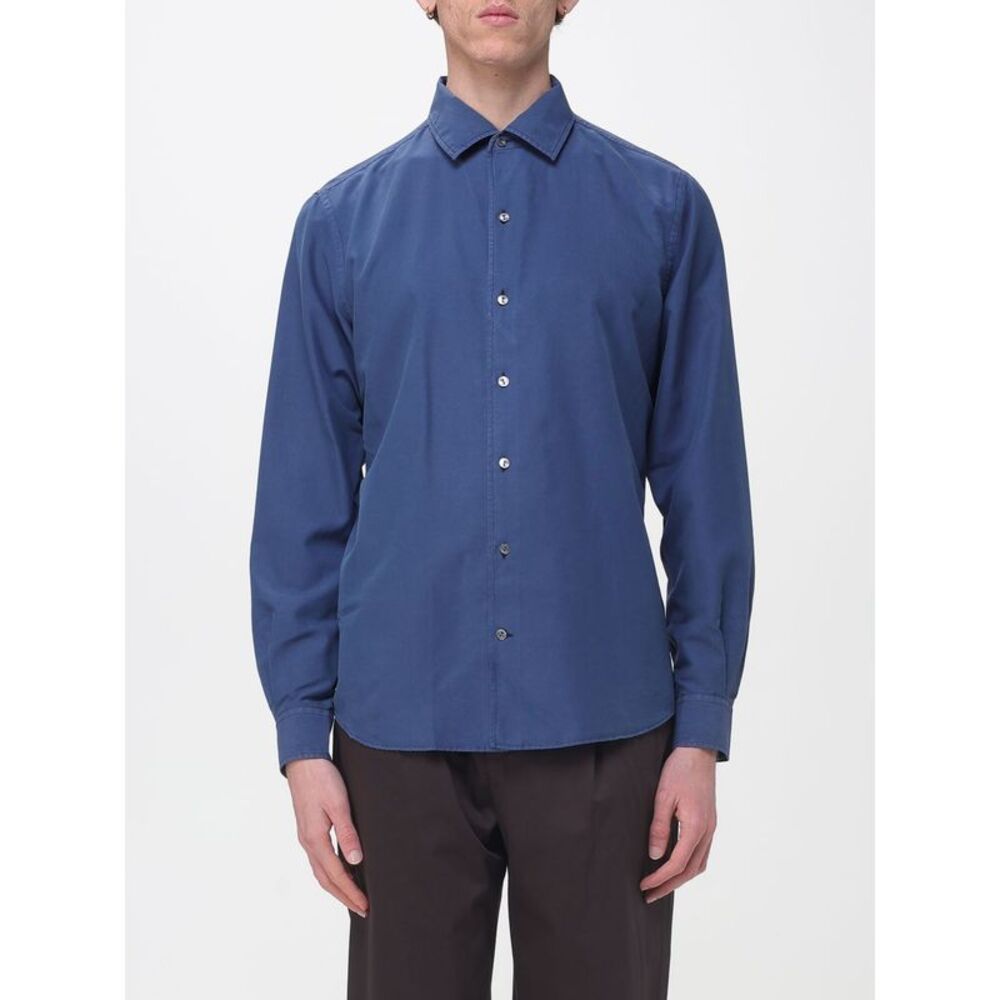 Agnona Men Classic Cotton And Silk Blend Shirt Agnona